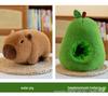 Avocado Capybara Plush Toy - Internet Celebrity Stuffed Animal Doll