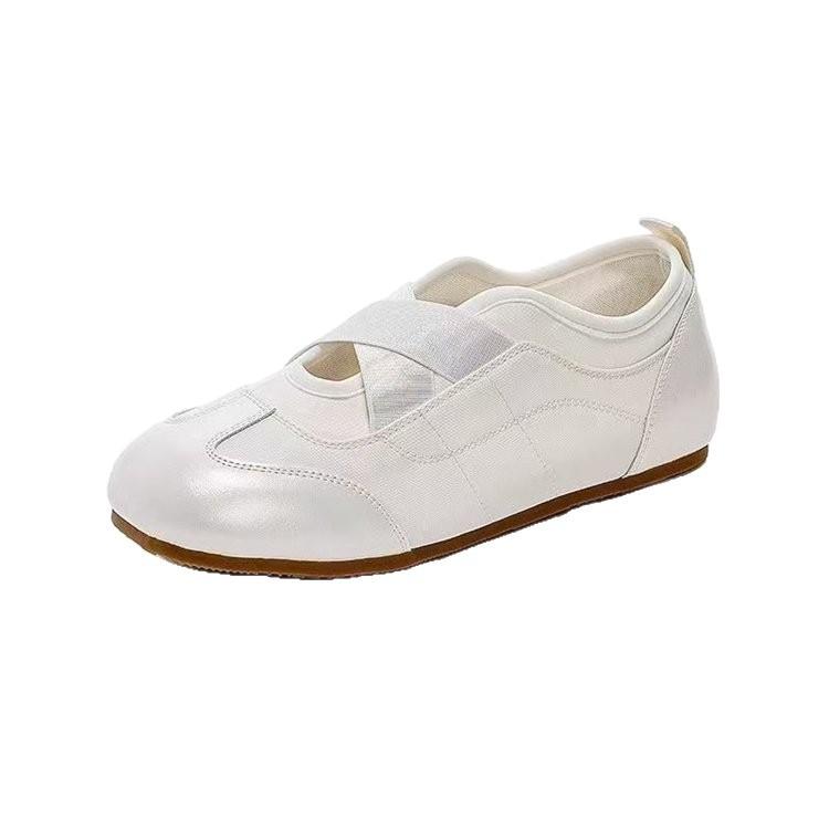 Xiaoxiangfeng German Training Shoes Mary Jane Little White Shoes Popular Ins Trendy Temperament Versatile Niche Single Shoes Ballet Women's Shoes