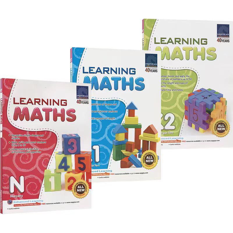 SAP Learning Mathematics Grades 1-6 Textbook & Workbook Set (9 Books)
