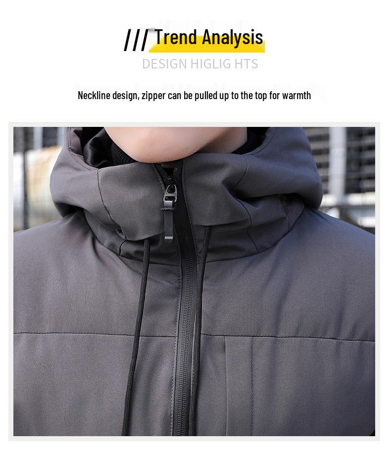 Herren Trendy Koreanischer Stil Stehkragen Baumwolljacke - Lässig und Gutaussehend