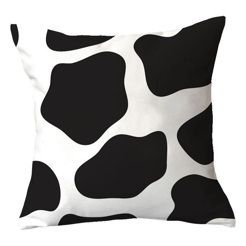 Simple New Blue Geometric Plush Pillowcase Home Fabric Sofa Pillow Cushion Cover