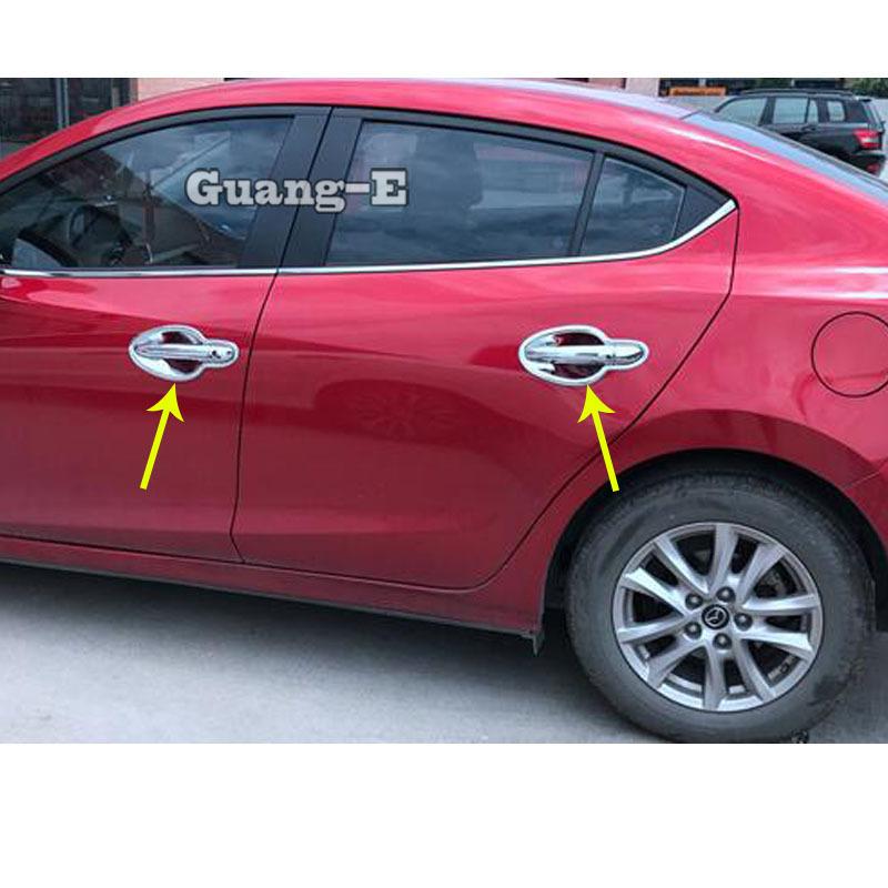 For Mazda6 Mazda 6 Atenza 2014 2015 2016 2017 2018 Car Handrail Cover Trims Stainless Steel Door Bowl Sticker Frame Armrest