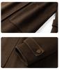 Men's Double-Sided Wool Blend Mid-Length Coat: Thickened Korean-Style Windbreaker for Autumn and Winter.