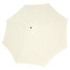VidaXL Parasol Sand White Sunshade Garden Terrace Beach Umbrella Balcony 40437