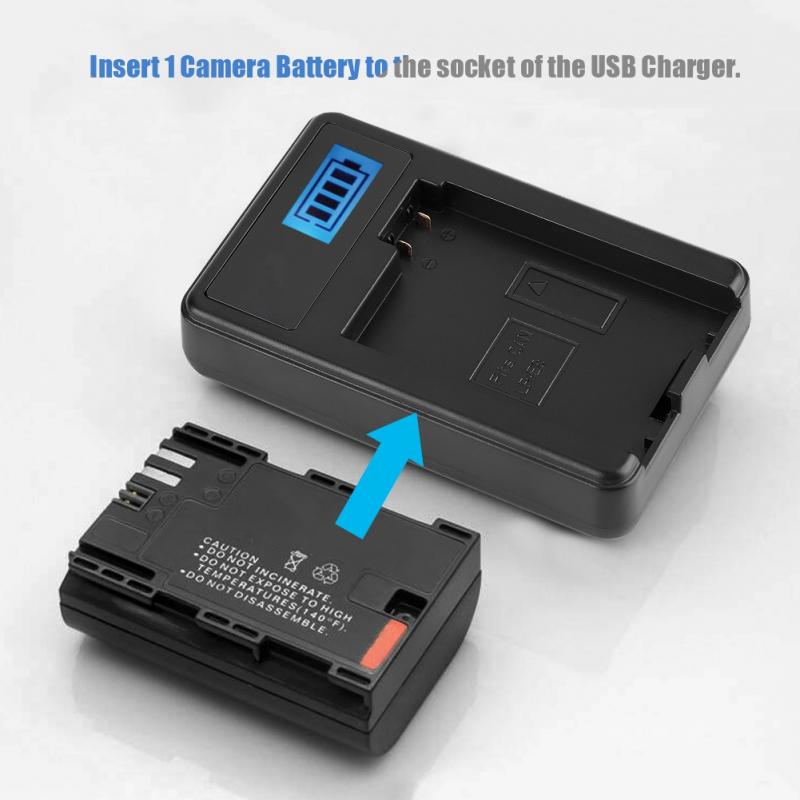 Kit 3 Batteries LP-E8 + Chargeur 3 Ports écran LCD Pour Canon EOS Rebel T2i, T3i, T4i, T5i, 550D, 600D, 650D, 700D, Kiss X4, X5, X6 - 11