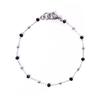 Jbans Classic Black Stone Point Slim Surgical Steel Chain Bracelet (C2003-Ac669_Sv)