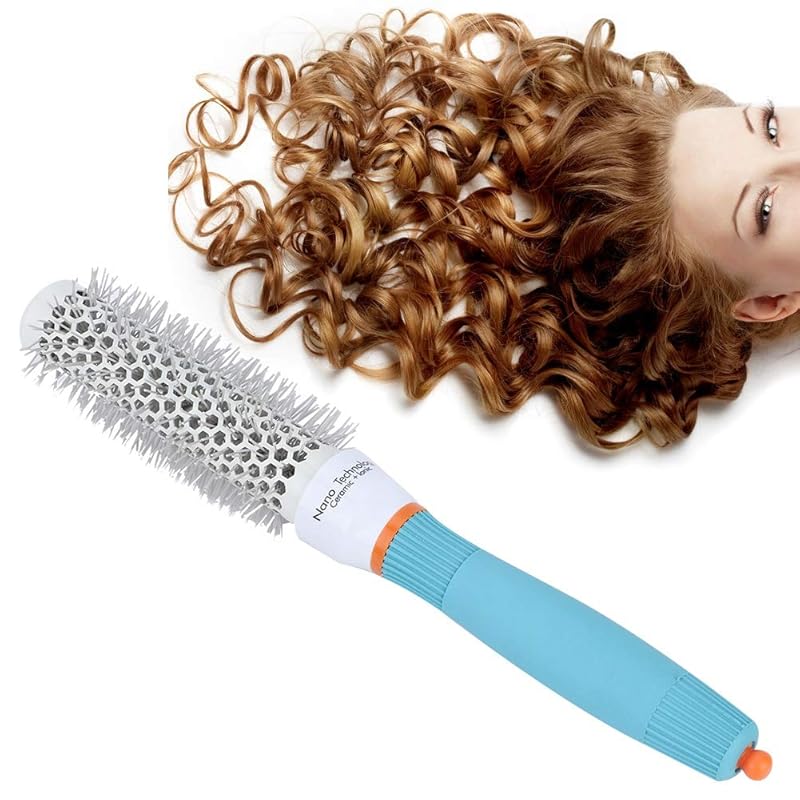 

GOTOTOP Round Hair Brush Aluminum Tube, Nano Thermal Ceramic Ionic Technology, Suitable for All Hair Types and Lengths, Hairdressing Comb, 53# 25#