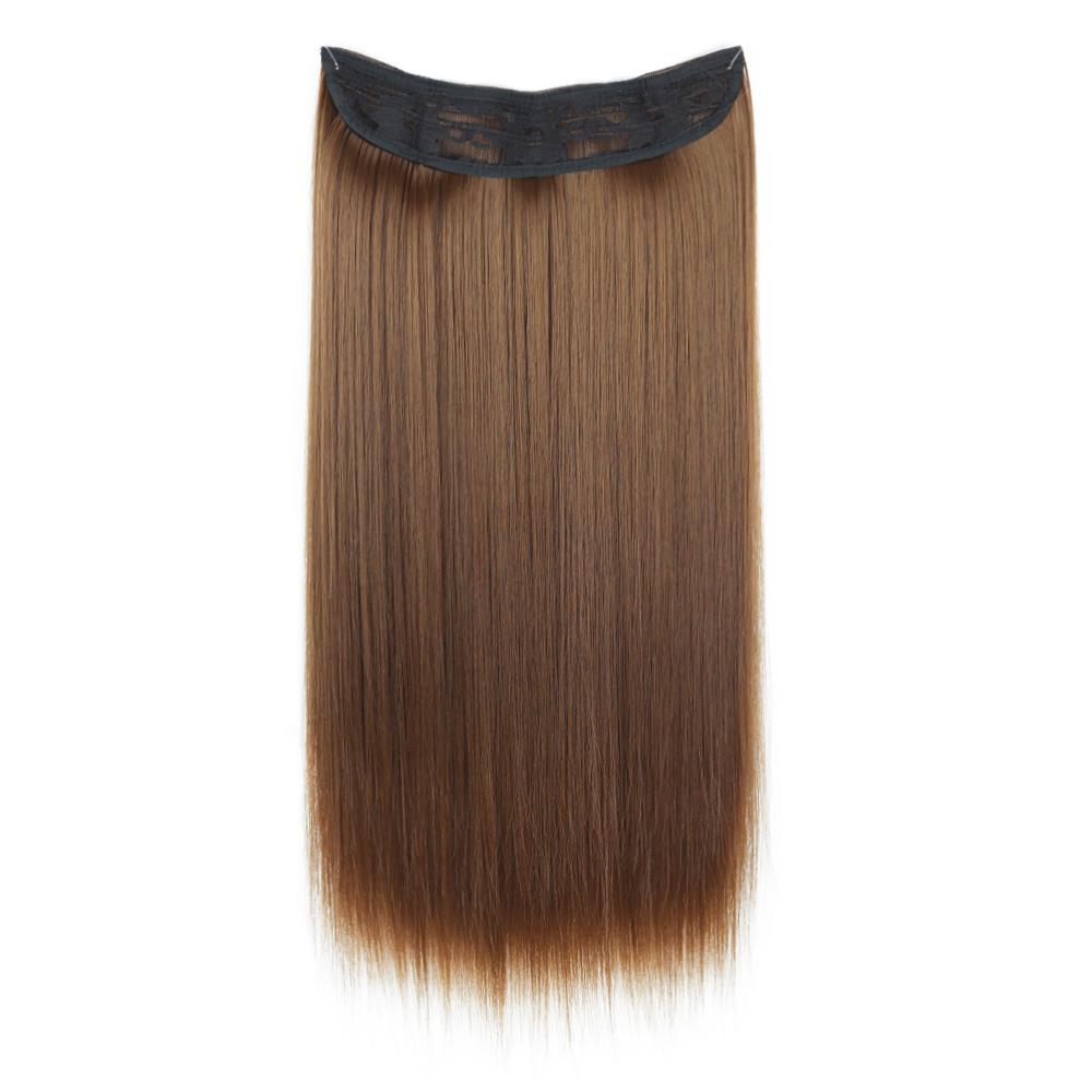 MERISIHAIR Blond deschis Extensii de păr lung și drept natural Fibră sintetică Purtare zilnică Cosplay Linie de pește invizibilă Postiță