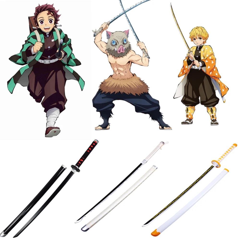 

72/104 см Катана Демонобійник Kimetsu No Yaiba Лезо Аніме Косплей Реквізит Танджіро Міцурі Реальний Розмір Японська Катана Шабля Дитяча Іграшка 72cm