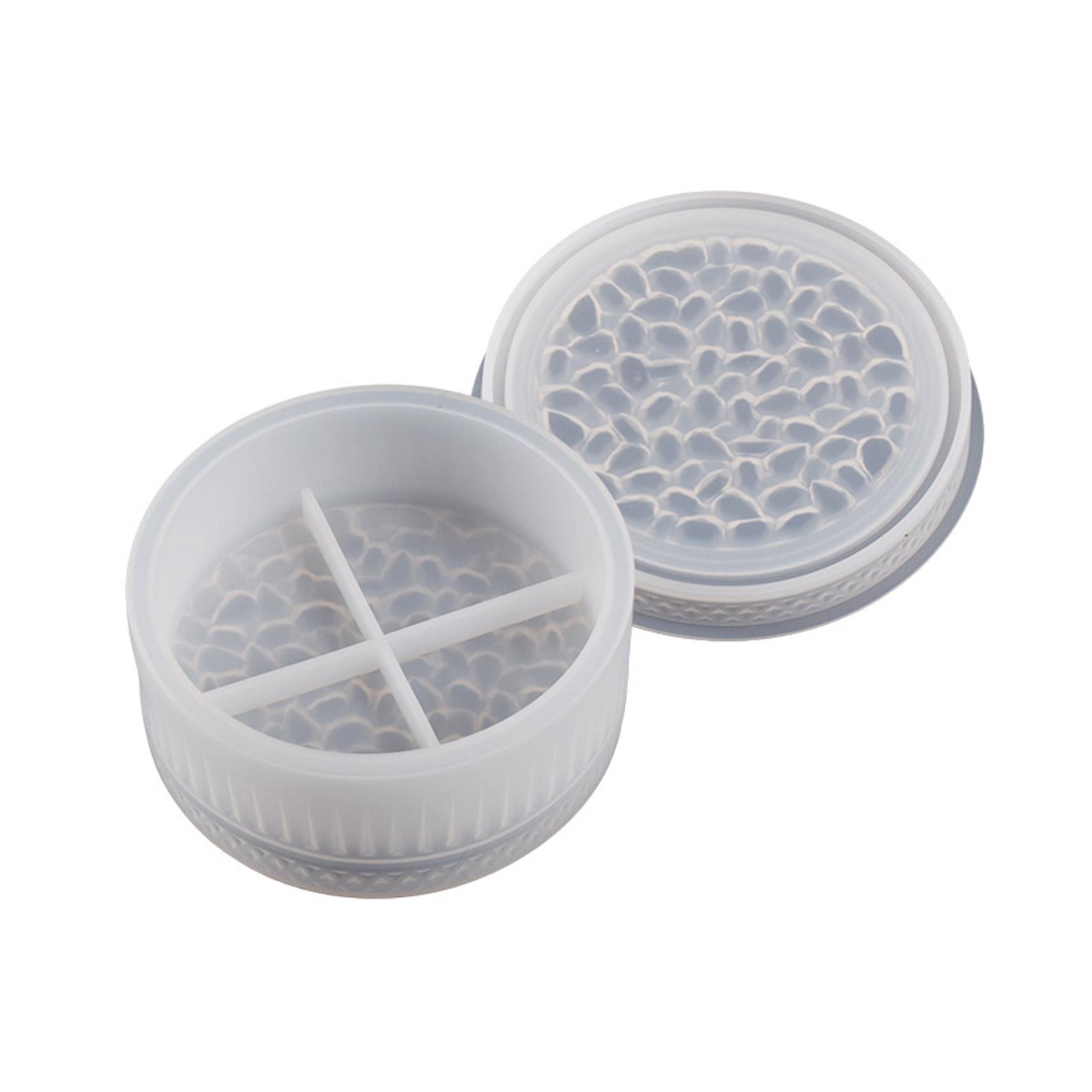 

Форма для клея «сделай сам» из кристаллов, круглая коробка для хранения, зеркальная силиконовая форма с крышкой, контейнер, форма для коробки, инструменты для украшения дома, ремесла