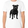Staffordshire Bull Terrier T Shirt Muscular Dog Breed Portrait Vintage Washed Designer Clothes Slightly Homme Breathable Soft