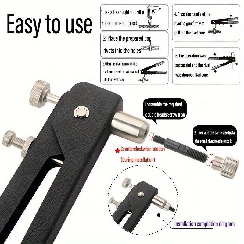 86pcs Nut Set with Pliers and 5 Model Conversion Heads M3/M4/M5/M6/M8