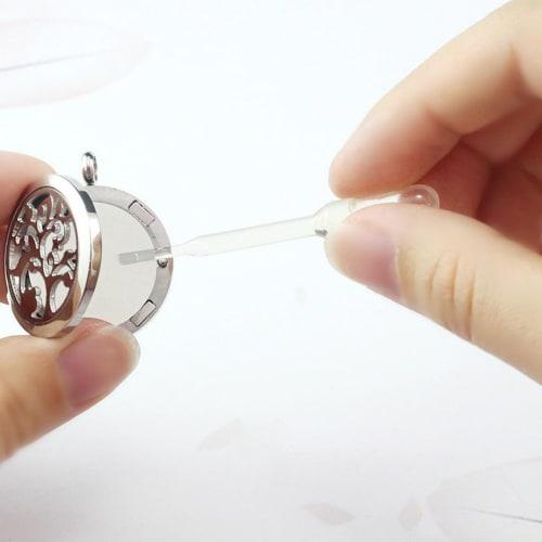 DOITOOL Aroma Diffuser Cotton Pads, 100 Pieces, Lightweight Air Diffusion Pads for Oil Diffuser Necklaces, Replacement Aroma Humidifiers, Necklaces, B