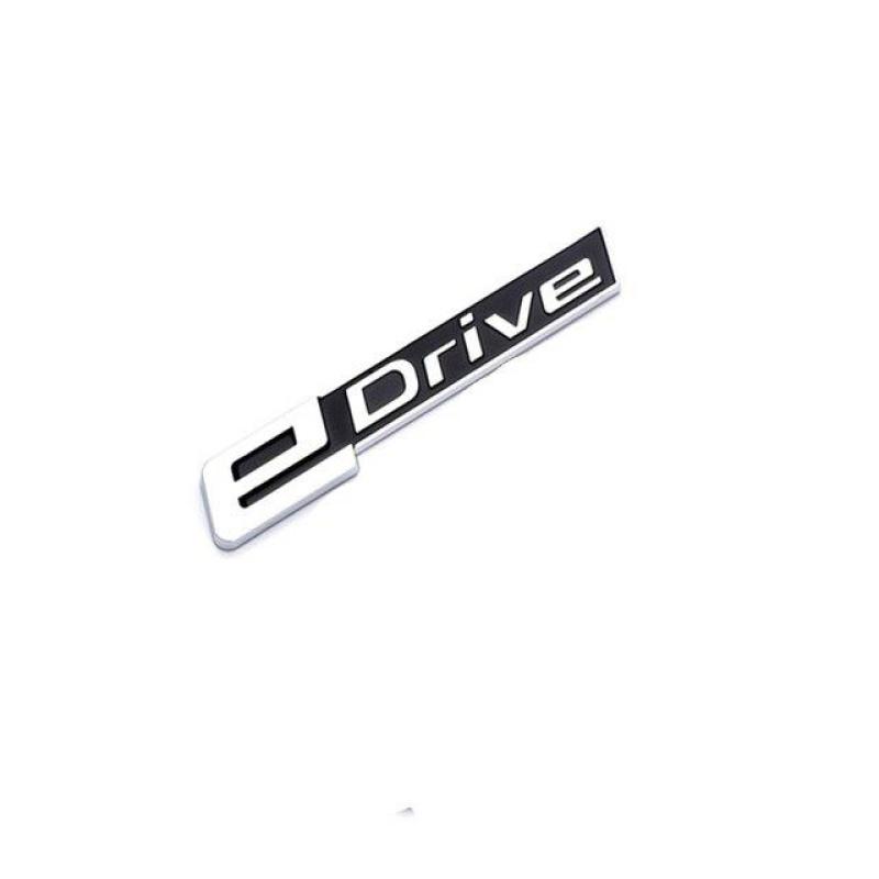 Car Trunk Fender Chrome Badge Emblem Decals Sticker For EDrive Logo 225xe I4 I3 I8 X3 X5 3 5 Series I01 I12 I15 G30 G31 F30 G05