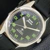 VINTAGE HMT JAWAN HAND-WINDING INDIAN MENS BLACK COLOR DIAL WATCH A700291-5 R202-a700291