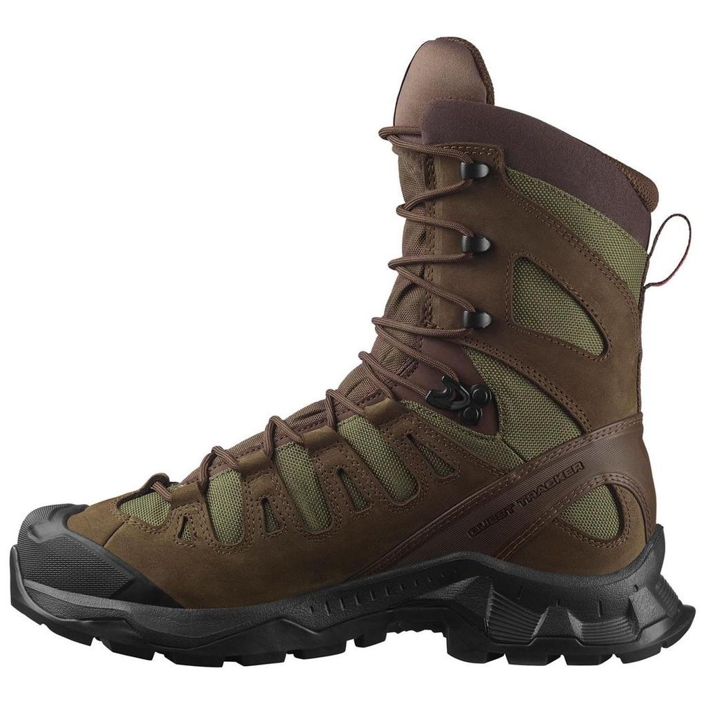 SALOMON Quest Tracker Gore-Tex Durable Comfortable Versatile Mid-Cut Outdoor Boots Men Boots Brown Green L47605400