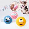 Puppy Toy Ball Cute Cartoon Big Eyeball Squeaking Sound Rubber Balls Dog Making Sounds Chews Playth Interactive Pet Toys Sphere
