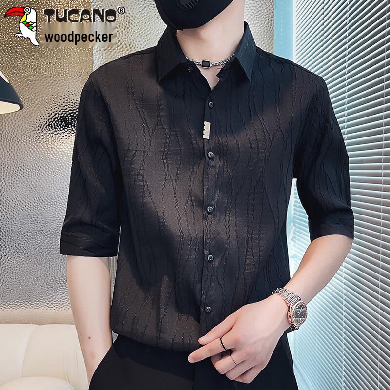 TUCANO Men s Short Sleeve Casual Shirt M