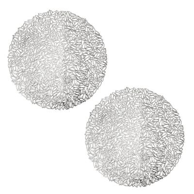 MILASIC Placemats, Set of 2, Stylish Dining Table Mats with a Floral, Modern, Scandinavian Design, Water-Repellent and Stain-Resistant, Perfect As a