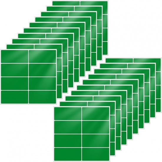 10 Colors Rectangle Labels 1.57" × 0.75" Self-Adhesive Colored Rectangular Color Coding Stickers Waterproof Name Tag for Office Inventory 160 Pieces