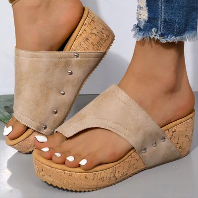 Women's Sandals Heels Sandals Summer Shoes Woman 2025 New Wedges Sandalias De Mujer Fashion Heeled Shoes Women Platform Sandals
