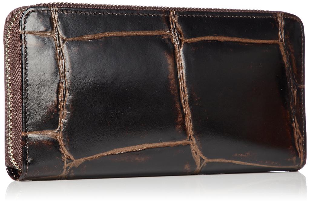 Real Mind Prima Crocodile Leather Chocolate Wallet,