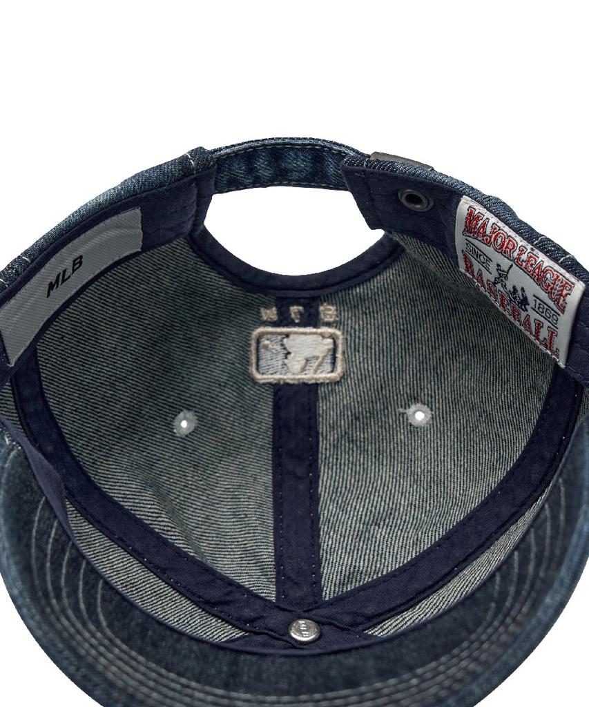 Emelbi Basic Denim Unstructured Ball Cap Bos (Indigo)