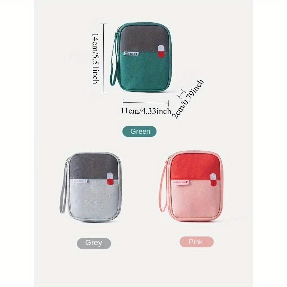 1 Stück Tragbares medizinisches Set, Aufbewahrung von Notfallvorräten für zu Hause, Outdoor-Auto-Medizinset, Medizinaufbewahrungstasche mit großem Fassungsvermögen