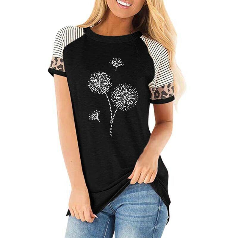 Women T-Shirt Short Sleeve Printed 