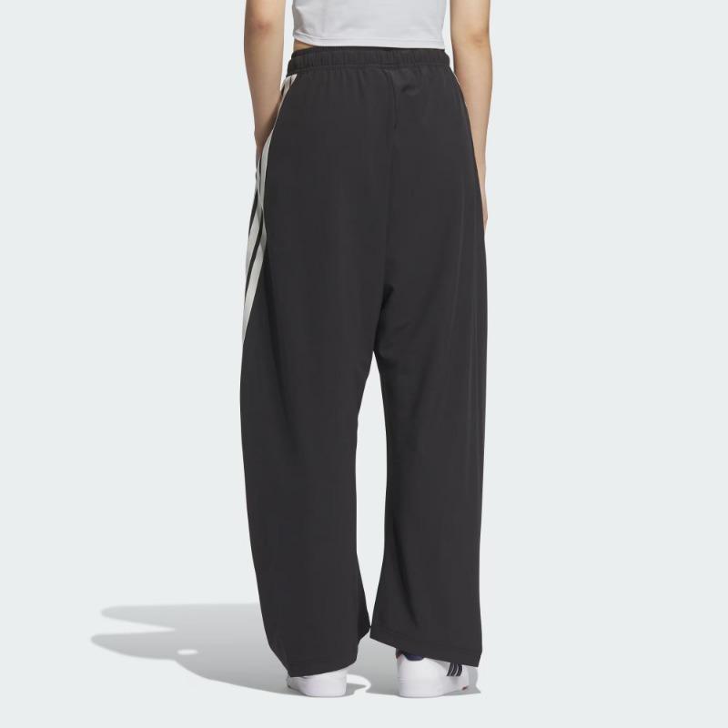 adidas Climacool Woven Tracksuit Bottoms Fashion Quick-Dry Loose Fit Striped Casual Pants Women Bottoms Black KC1492