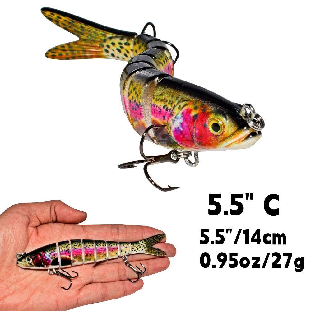 Balıkçılık Lures Swimbait Crankbait Yem Bas Alabalık Crappie Muskie Yayın Balığı Olta Gerçekçi Balık