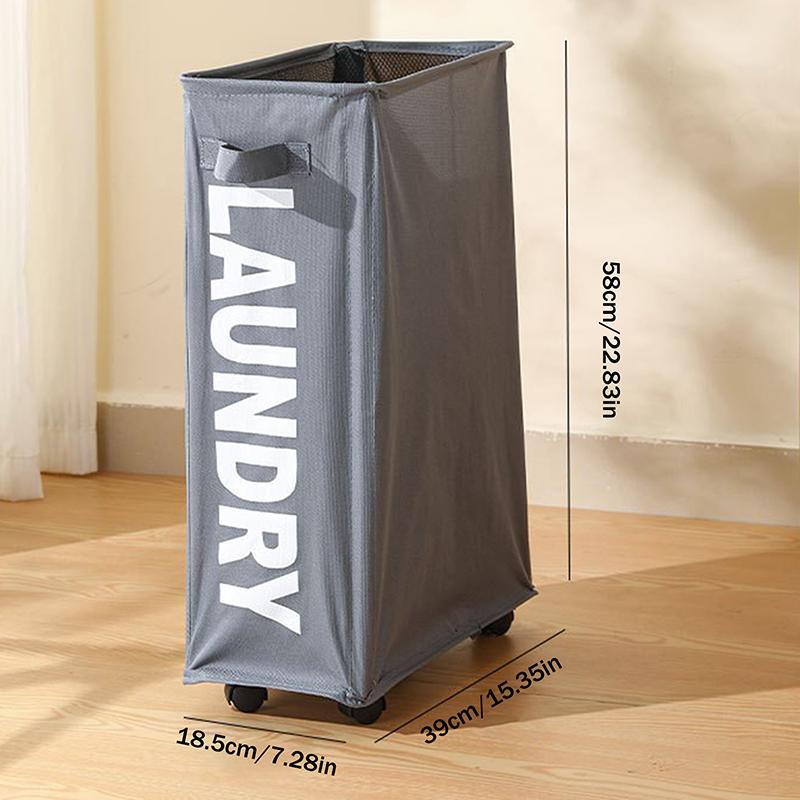 1Pcs Laundry Basket With Wheels Large Capacity Yoga Mat Storage Basket Multifunctional Waterproof Dirty Clothes Storage Bag