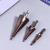 4-12/4-20/4-32mm Spiralnut Stufenbohrer M35 Kobalt Stufenbohrer Metall Kegelbohrer HSS Titanbeschichteter Bohrer