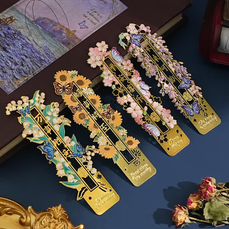 Ziyi Van Gogh Series Metal Hollow Bookmarks