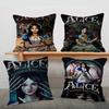 A-Alice M-Madness R-Returns Cushion Cover Inches Farmhouse Decor Home Throw Pillow Covers For Couch Decorations