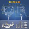 12D 4inch Led Work Light Spotlight 18000LM Work Light Pods Fog Lights for Motorcycles Truck 4x4 Off Road Led Bar