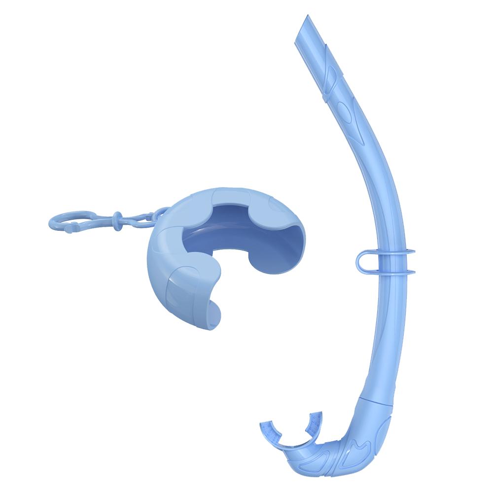 Soft Silicone Diving Snorkel Portable Foldable Easy-Breath Wet Scuba With Storage Case for Freediving Spearfishing Swimming