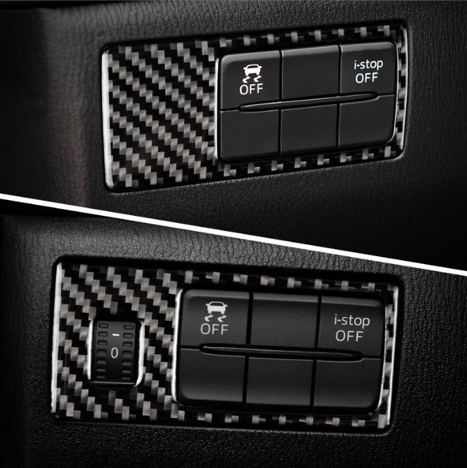 Mazda Axela CX-45 Atenza Interior Fog Light Switch Carbon Fiber Trim