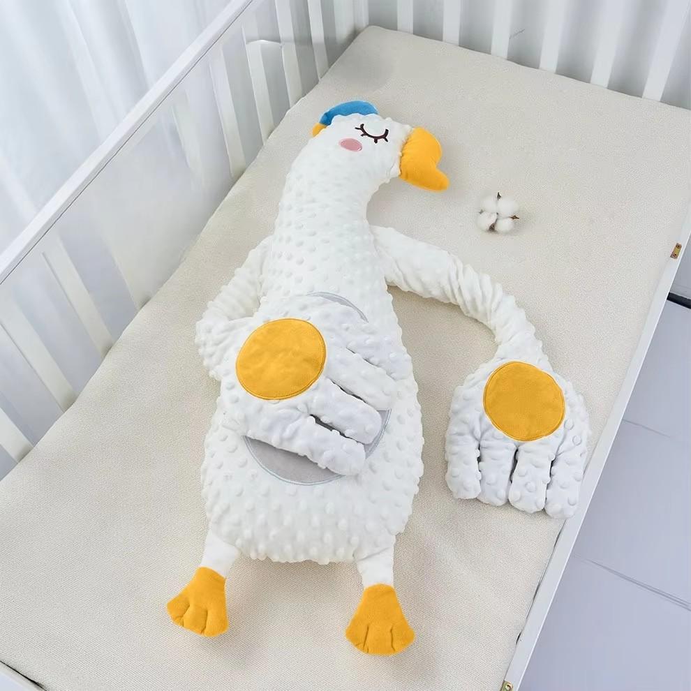 Baby-Schlafkissen für Neugeborene mit Klopfpuppe und beruhigender Handfläche, Fernbedienung, Elektrisches Baby-Handkissen, Beruhigende Handflächen-Klopf