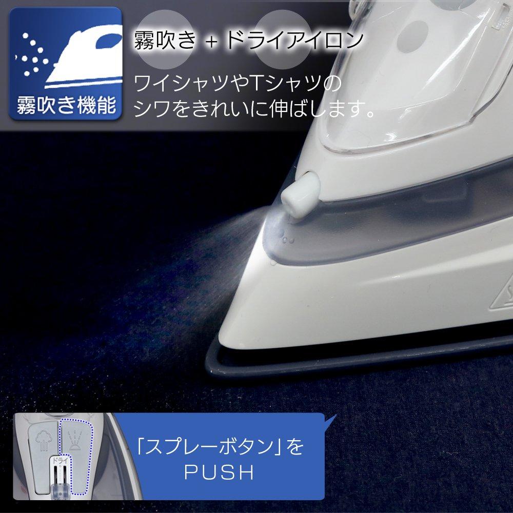 Iris Ohyama Steam Iron Cordless Fast Startup In 30 Seconds 2 Stage Steam Mist Spraying Function Steam Shot Gray IRN-CL30C-WH