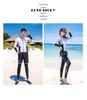 Unisex Long Sleeve Quick-Drying Zipper Wetsuit with Sun and Jellyfish Protection - Couple's Surfing Swimsuit Set