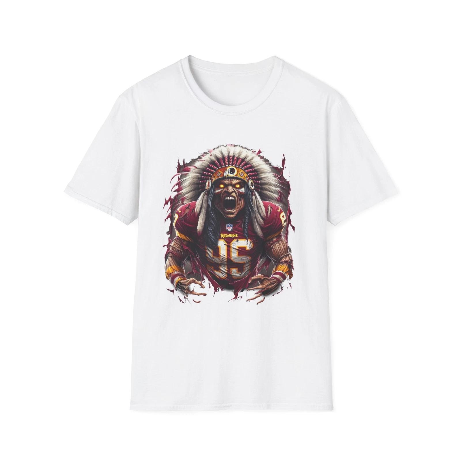 Men s and Women s T-shirts Washington Redskins Horror Style T-Shirt - Unique NFL Fan Apparel XXXXL