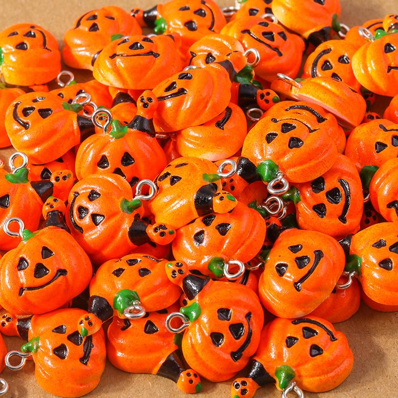 10Pcs/Lot 21*17mm Cute Pumpkin Charms Pendants for Jewelry Making Necklace Earrings DIY Accessories Supplies