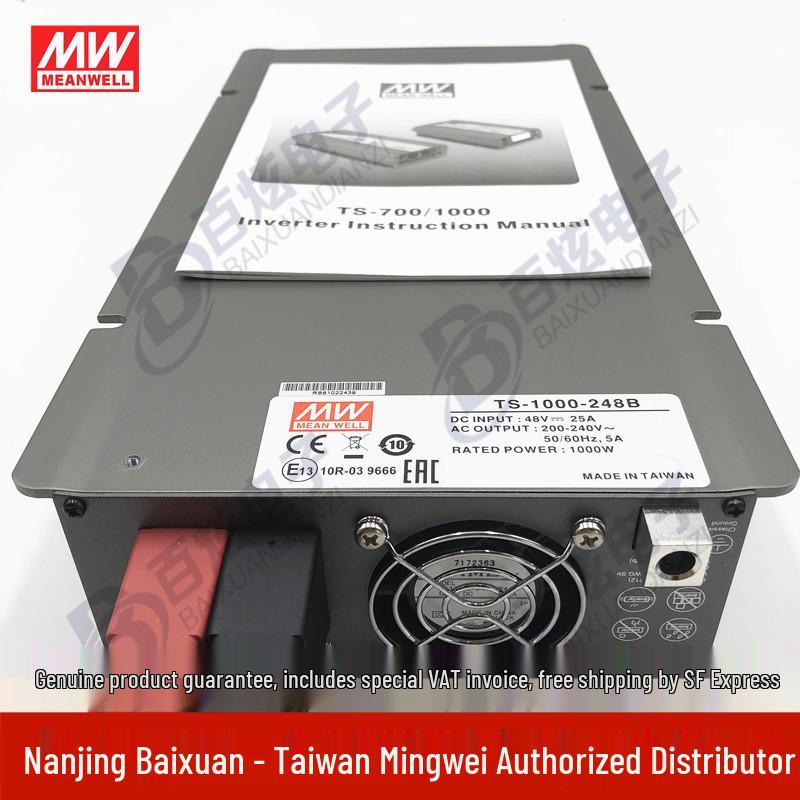 Mingwei TS-1000-248B 1000W 48V to 220V Pure Sine Wave Inverter