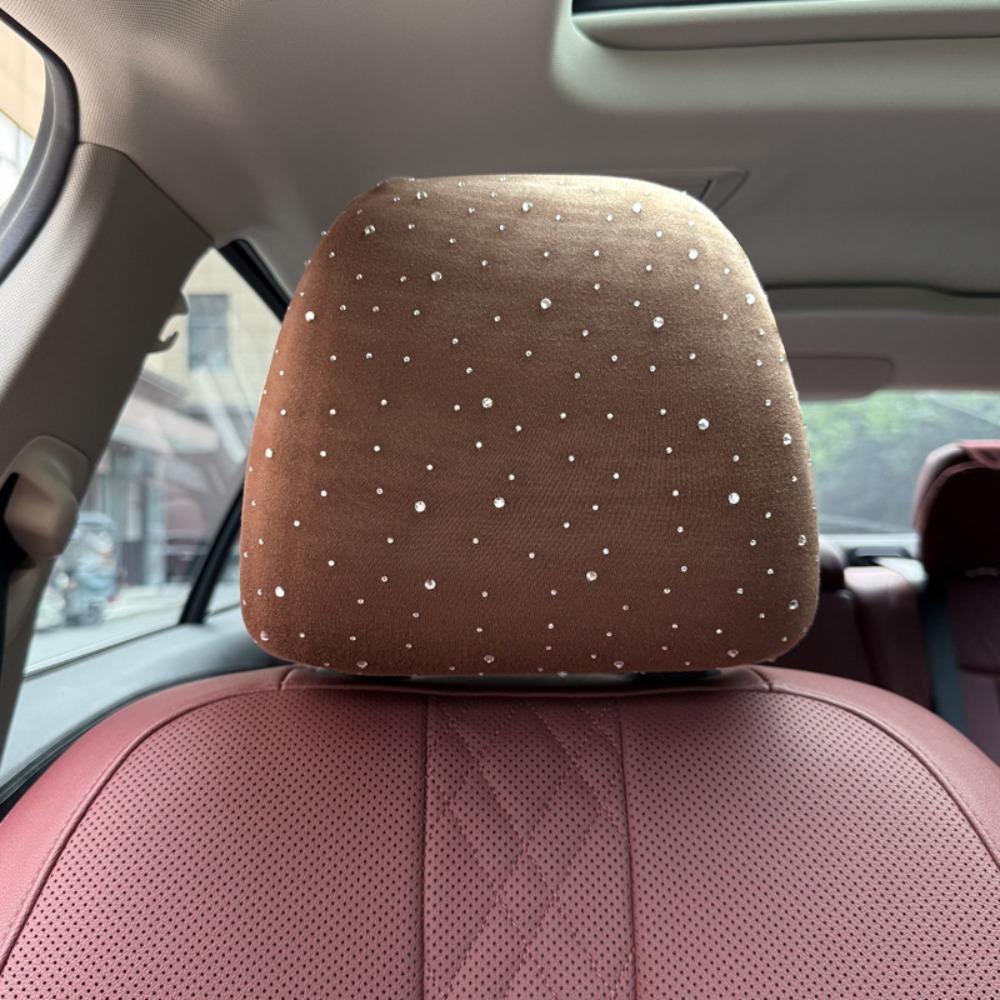Easy Installation Bling Car Seat Headrest Cover Decoration Universal Fit Car Seat Headrest Cushion Anti-Scratch Shiny