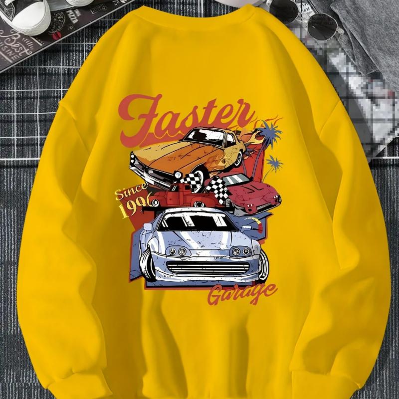 

Men s Crew Neck Sweatshirt, 3-Way Stretch & Flexible, Ideal for Active Lifestyles & Casual Outings XXL жёлтый