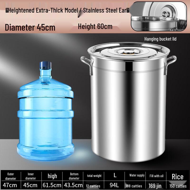 JPHZNB Stainless Steel Deep Soup Pot