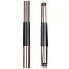 Silicone Lip Brush Portable Concealer Foundation Brush Double Head Smudge 2-in-1 Soft with Cap Round Head Makeup Brush