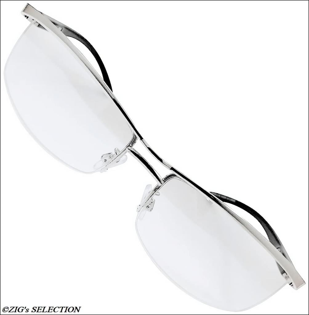 Perfect for All Day and Light Light Half UV400 Half Rim ZIG's Men's Sunglasses, Seasons, Night, Driving, Outdoors, Casual, Colors, Brown, Mirror,
