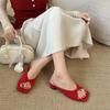 Fashion New Summer Fashion Wedges Heel Flip Flop Concise Round Clip Toe Women Slippers Elegant Dress Slide Shoes